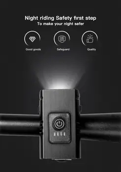 Cyklistické Svetlo Nabíjania cez USB Bicykli Nepremokavé Predné Lampy+ zadné svetlo Nastaviť na Koni Svetlometu Noc Cyklistické Baterka Výstražné Svetlo