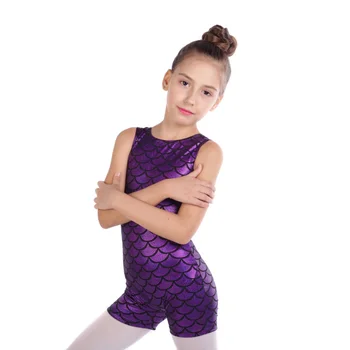 2018 Rádium farby zodpovedajúce telo vyhovovali Gymnastika oblek Dievčatá bez rukávov nohavice balet, gymnastika tanečnej praxi oblečenie