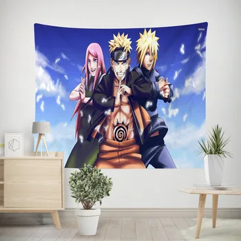 Anime Naruto Ultimate Ninja Maľovanie Gobelín 3D Tlač Tapestrying Obdĺžnikový Domova Stene Visí 007