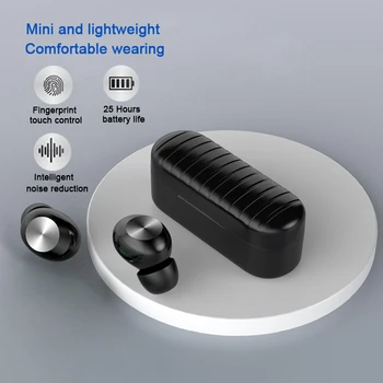 TWS 5.0 Bluetooth Slúchadlá In-Ear Mini Športové Bezdrôtové Slúchadlá S Mikrofónom Herné Headset Handsfree HD Hovor Slúchadlá