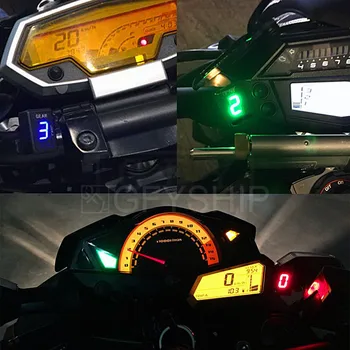 Pre Kawasaki Z1000SX Z1000 SX Ninja ZX6R ZRX1200 Z1000 Z750 Motocykel LCD 6 Rýchlosť 1-6 Úrovni Gear Indikátor Digital Gear Meter