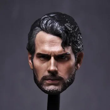 1:6 Rozsahu Muž, Chlapec Hlavu Sculpt Henry Carvill s Beard Mzdou, Dekadentnej Edition Headsculpt Model Hračky pre 12
