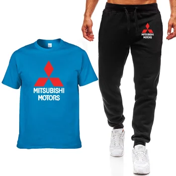 Nové Letné Mužov, T Košele Mitsubishi Auto Logo Tlače HipHop Bežné Bavlna Krátky Rukáv kvalitné tričko, nohavice vyhovovali Mužov Oblečenie