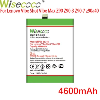 WISECOCO 4600mAh BL246 Batérie Pre Lenovo Atmosféra Výstrel Vibrácie Max Z90 Z90-3 Z90-7 z90a40 Mobilný Telefón +Kódu Sledovania