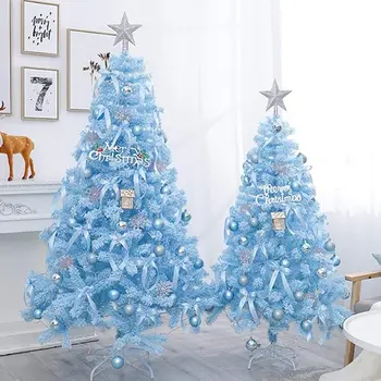 Umelé Vianočné Stromčeky s Plastovými Podporu Jednoduché Zelená Montáž Prírodného Materiálu PVC