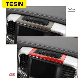 TESIN Interiérové Lišty pre Dodge Auto Centrálna Konzola Úložný Priestor Dekorácie pre Dodge Ram 1500 2010-2017 Príslušenstvo
