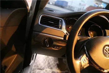 2 ks/veľa Auto samolepky ABS uhlíkových vlákien zrna tabuli klimatizácia kryt zásuvky pre Volkswagen vw roky 2012-Jetta 6 MK6