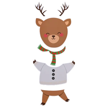 2020 Vianočné Ozdoby Tvorivé Nové Kreslené Starších Elk Magnetické Chladnička Nálepky Магнит на холодильник