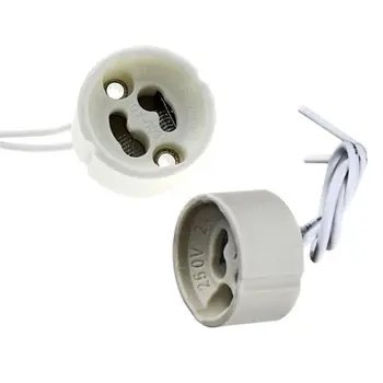Keramické GU10 objímky pätice base adaptér vodič keramické pätice pre LED Žiarovka Svetla 15 CM konektor kábla gu 10 base
