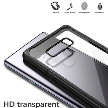 IPAKY pre Samsung Poznámku 9 puzdro pre Samsung S9 S8 Plus Silikónové Akrylátové Hybrid Shockproof Transparentné puzdro pre Samsung S10 Prípade