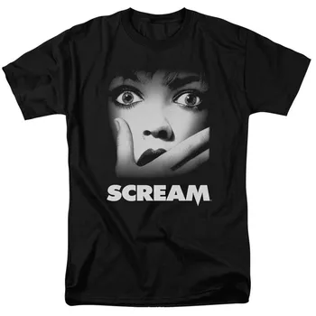 Scream Filmový Plagát Licencovaný Dospelých T-Shirt Všetkých Veľkostí Streetwear Tee Tričko