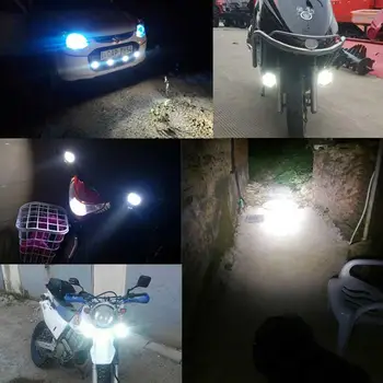 Auto, Motocykel, Bicykel, 8W LED Reflektor E-bike Skútre Bodové Svetlá MTB Auto Svetlomet Auto Hmly DRL Externé Denné svietenie