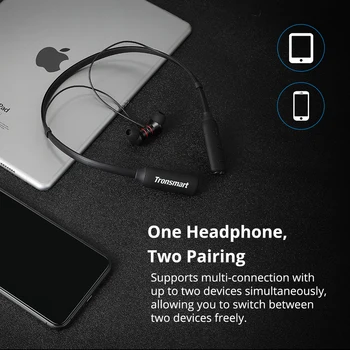 Tronsmart Encore S2 Plus Čip Qualcomm Bluetooth 5.0 Slúchadlá Bezdrôtové Earphoes s Hlasovým ovládaním,24H Prázdno, Hlboké Basy
