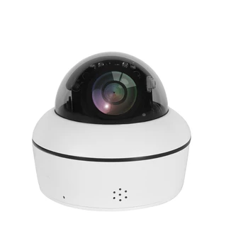 8MP MINI PTZ Kamery IP POE ONVIF Kovové Dome Vandalproof 4X Optický Zoom obojsmerné Audio Bezpečnostné IP Kamera, Vonkajšie