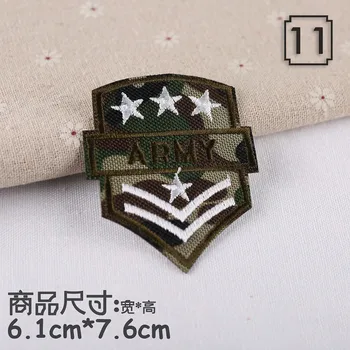 Vyšívané Armády Vojenské Nálepky Na Oblečenie Patch pre Oblečenie Batoh na Suchý zips, Vonkajšie Taktické Morálku Odznaky
