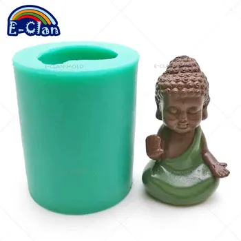 3D Buddha statu silikónové formy vlastnoručne vyrobenú sochu Budhu mydlo formy na pečenie dekoratívne tortu nástroje sviečka S0485HS-S0488HS25