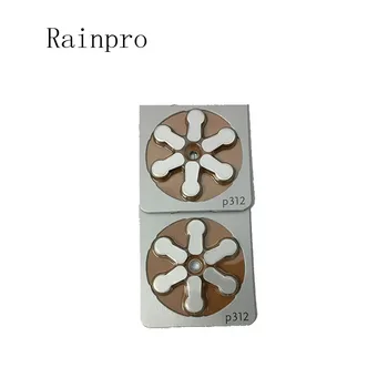 Rainpro 60pcs/veľa (10 ks ) A 312 P312 312 PR41 zinok vzduchu tlačidlo batérie pre sluchadla, najvyššej kvality