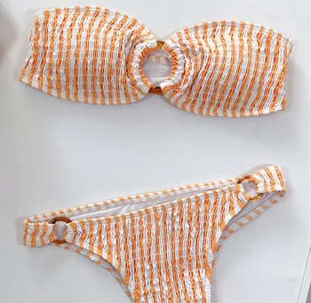 Sexy Leopard Micro Bikini 2020 Bandeau Bikini Set Plavky Ženy Push Up Plavky, dámske plavky maillot de bain femme