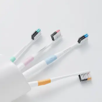 DR. BEI Prenosné zubné kefky 4 Voliteľné Farby S Nano Ultra-jemné Štetiny, Vlna, Ploché Zuby Hlavu Cestovné Vonkajšie Xiao Youpin