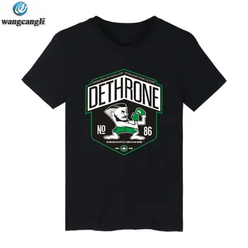 Dethrone Conor McGregor Dublin Chodiť T Shirt Muži Ženy Móda Krátky Rukáv Muž T-tričko Značky Kvalitné Bavlnené Tričko Topy