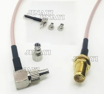 10pc SMA Female Jack TS9 CRC9 Muž Plug Pigtail Konektor Antény Kábel RG316 15 cm