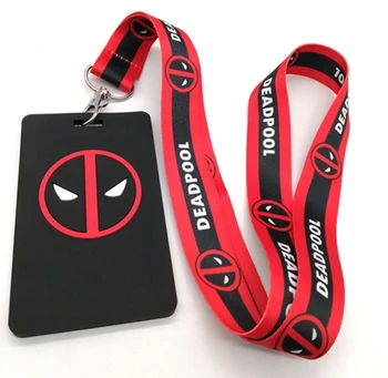 1 ks Deadpool ozdobná šnúrka na uniforme Držiteľov Karty Banka Krk Karty Autobus ID Držiteľov Lano prívesok na Darček A9