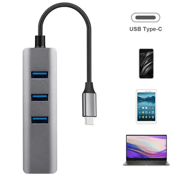 USB C HUB Gigabit Ethernet Rj45 Lan Adaptér USB Typu C, USB 3.0 HUB, Sieťová Karta 10/100/1000 pre MacBook ChromeBook