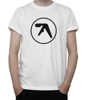 Aphex Twin Inšpiroval Logo T-Shirt Elektronickej Hudby Techno Idm Kyseliny Okolia Merch Módne Klasický Štýl Tee Tričko
