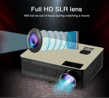 Poner Saund M5 série LED HD 3D projektor Proyector LCD, Bluetooth, HIFI reproduktory Nastaviteľná Android 6.0 M5 WiFi Vs led96