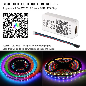 WS2812b Adresný LED Pás Svetla S APLIKÁCIU Bluetooth Kontrolované , USB Led Pásy, RGB Farebný Sen Flexibilné LED Svetlá Pásy