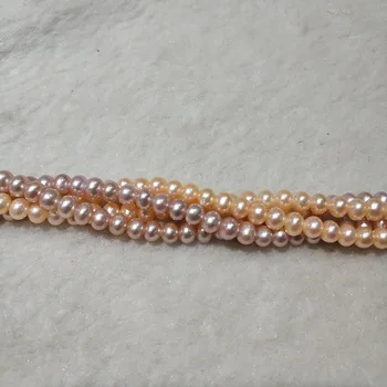 JYX Nové DIY String 4-4.5 mm v blízkosti kolo Reálne Sladkovodné coloful Pearl Reťazce Pramene, Ručne vyrábané Šperky 15