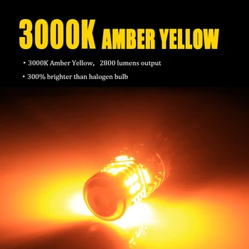 KAMMURI Canbus 7440 LED Č Hyper Flash Žltá Žltá 20SMD LED P21W W21W 1156 PY21W BAU15S 7507 LED Žiarovky Pre Zase Signálne Svetlá