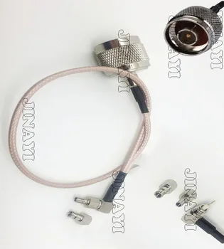 20pcs N mužskej CRC9 Muž TS9 Plug Pigtail Konektor Antény Kábel RG316 15 cm