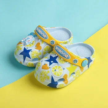 Bobdog nové módne cartoon detské papuče 1-3 rokov non-slip detí vytlačené vnútorné a vonkajšie ľahké topánky