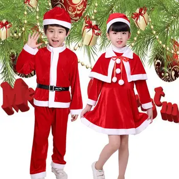 Dieťa Chlapec/Dievča Vianoce, Santa Claus, ježiško Vyhovovali Vyhovovali Detí Nastaviť Batoľa Nové Deti H7C4 Šaty Dievča Kostým Zrazeniny J8T0