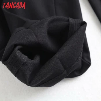 Tangada 2020 jeseň zima ženy kvalitný oblek nohavice nohavice vrecká tlačidlá office lady nohavice pantalon 4C71