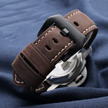 Originálne Kožené watchband nahradenie kožený remienok Khaki Klasický Jazz Seiko watch reťazca pre Hamilton 20 mm 22 mm 24 mm 26 mm