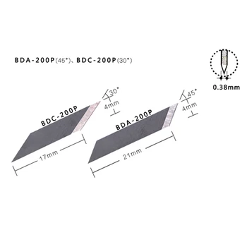 40pcs BDC-200P Náhradné Čepele pre iC-1500P Kompas Cut alebo Výmenu Kotúča BDA-200P BDA-typ Náhradné Žiletky