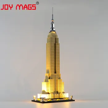 RADOSŤ MAGS Iba Led Svetla Kit Pre 21046 Architektúry Empire State , (nezahŕňa Model)