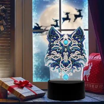 DIY Diamond Maľovanie Led Svetlo na Čítanie Vianočné Špeciálne Tvarované Diamond Mozaiky Cross Stitch Výšivky Diamond Umenie Drahokamu Dekor