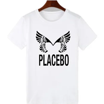 Placebo Listov Tlač T-Shirt Ženy Bavlna Krátky Rukáv Hispter Rock Zábavné Tričká Príležitostné Letné Tee Tričko Femme Camiseta