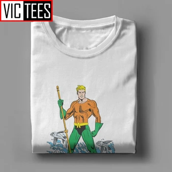 Muži Tričko Aquaman Porasty S Pitchfork T-Shirt Bežné Krátky Rukáv Tees Oblečenie Bavlna Vytlačené T-Shirts
