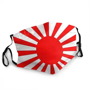 Japonsko Samuraj Oda Toyotomi Akechi Mitsuhide Bushi Mascherina Lavables Britské Vlajky Vychádzajúceho Slnka Volwassen Tlač Ochranu Masky