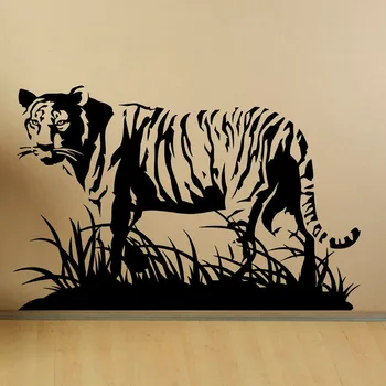Tiger Zviera Stenu Odtlačkový Samolepky Predator Zvieratá Wildcat Domáce Dekorácie Na Stenu-Nálepky Umenie, Nástenné Maľby Spálňa Decor D913