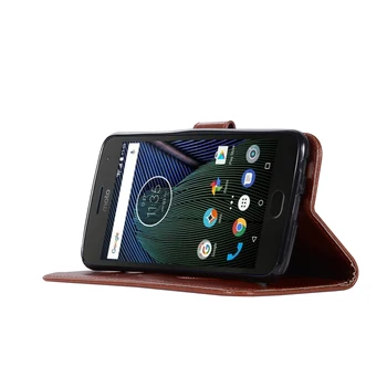 Pre Motorola Moto G5 Plus Flip Peňaženky Prípade, G 5 MotoG5 Plus Card Taška XT1685 XT1686 XT1687 XT1684 XT1683 XT1681 Kožený Kryt