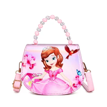 Disney Sofia mrazené princezná laser cartoon korálkové taška dievča messenger taška dievčatko taška cez rameno, kabelka, baby, mini roztomilý peňaženky