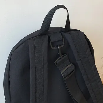 Batohy Ženy Oxford Nepremokavé Veľká Kapacita Solid Black Dámske Unisex Páry Schoolbags All-zápas Multi-funkcia Jednoduché
