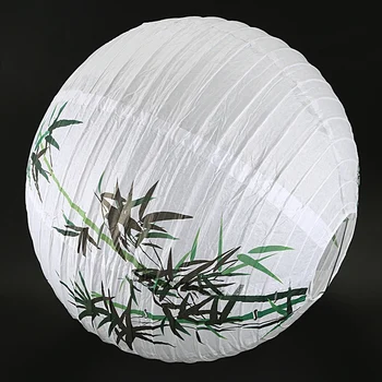 35 cm Tienidlo Lampy Papier Svietidla orientálnou Svetla Dekorácie, Bambus