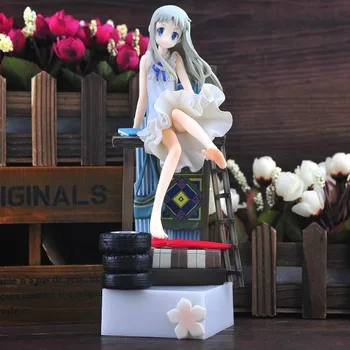 Menma HuongAnohana Honma Meiko Anime Obrázok PVC Akčné Figúrky, hračky Anime obrázok Hračky Model Kolekcie Bábika Darčeky 22 CM