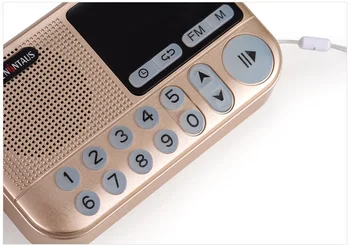 Vreckové Rádio FM Rádio Mini Prenosné Dobíjacie Rádio Prijímač, Reproduktor, Podpora USB TF Karta Hudba MP3 Prehrávač Darček pre Staré Dobré